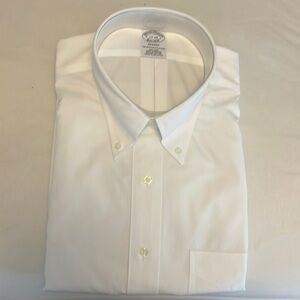 Brooks Brother white dress shirt new with tags 17 34